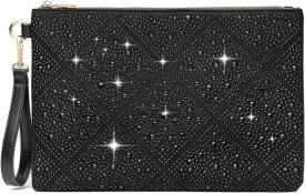 ER.Roulour Evening Bag for Women Rhinestone Crystal Envelope Clutch Purses Large Square Handbags for Party Wedding Prom