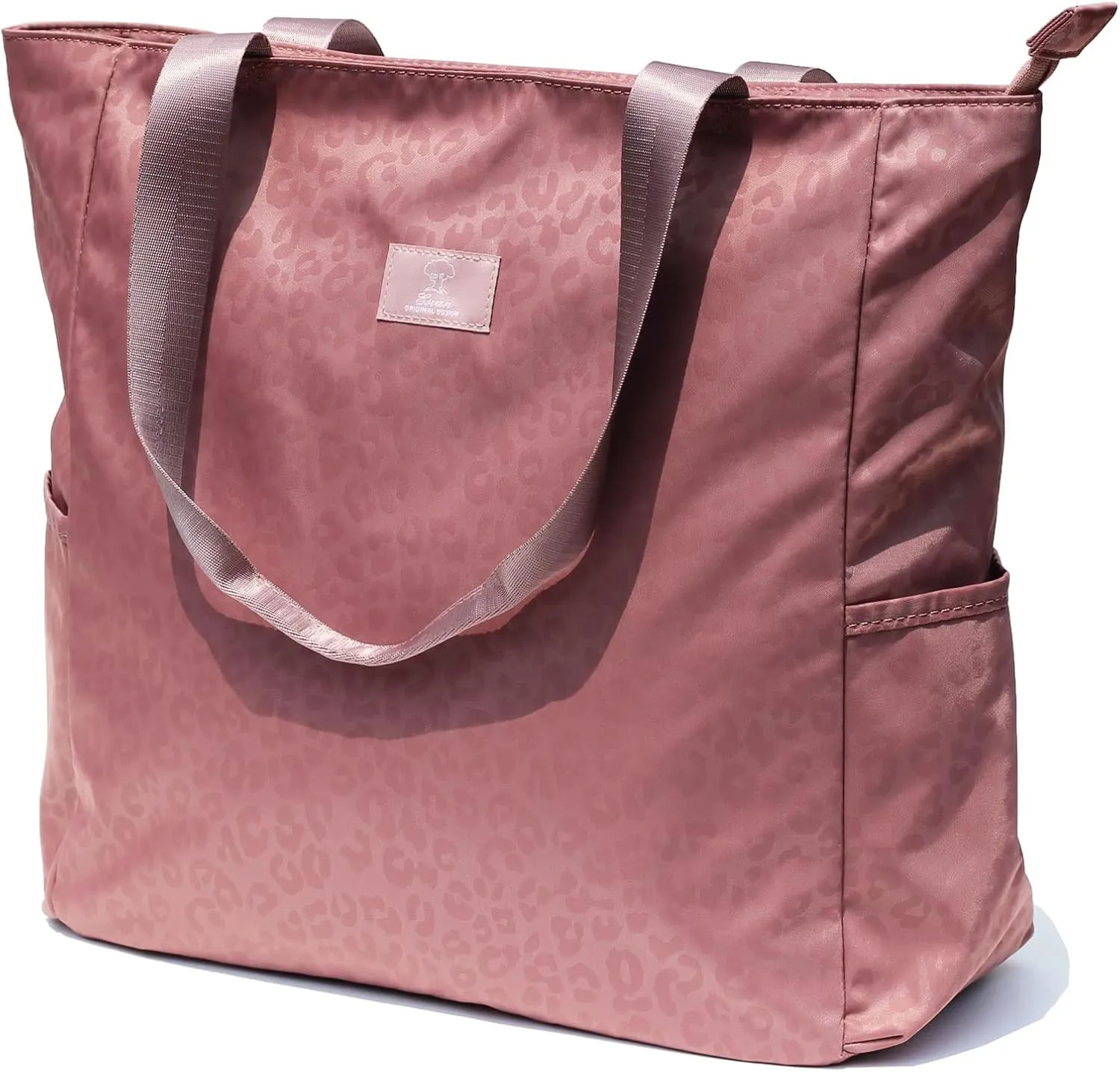 ESVAN Original Floral Water Resistant Large Tote Bag Shoulder Bag for Gym Beach Travel Daily Bags Upgraded