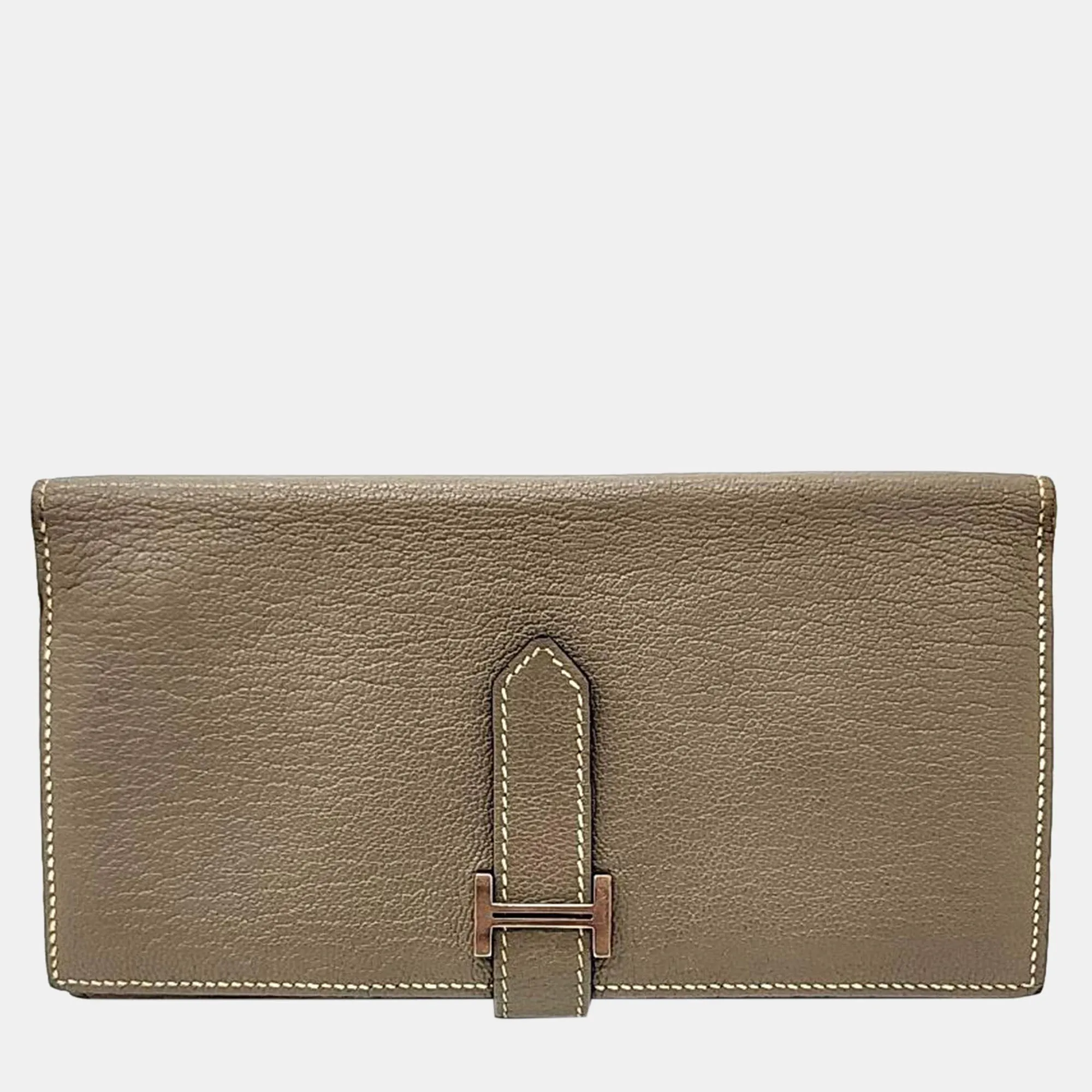 Etoupe Chevre Mysore Bearn Gusset Wallet