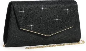 Evening Bag for Women Glitter Rhinestone Wedding Evening Purse Crystal Envelope Clutch Crossbody Shoulder Bags