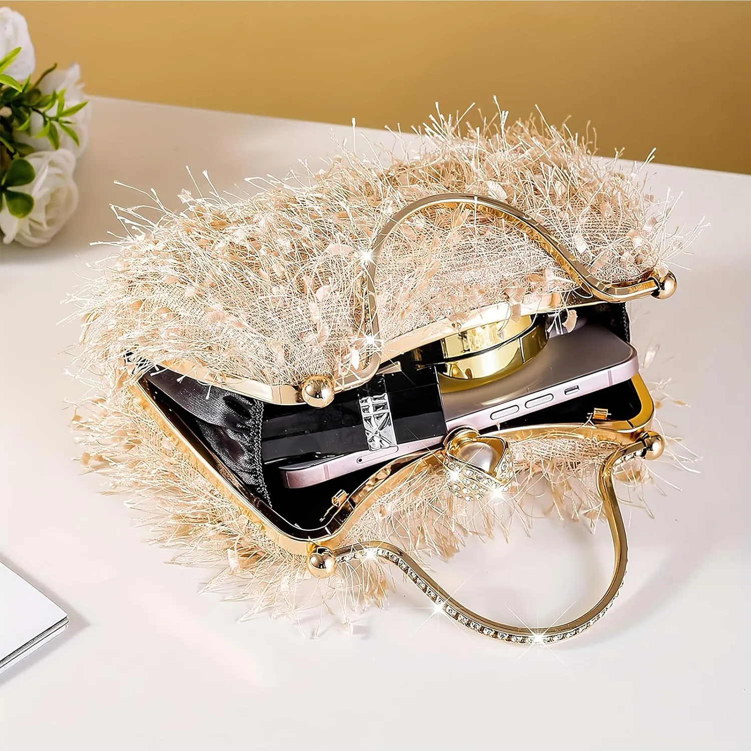 Evening Clutch Purses - Women's Evening Bag Party Purses Handbag for Cocktail/Prom/Party/Wedding/Formal