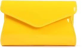 Fashion Glossy Envelope Faux Patent Leather Clutch Evening Bags for Women Wedding Formal Prom Handbag