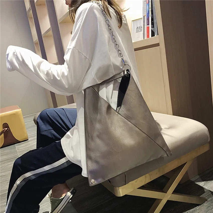 Faux Leather Tote Handbags