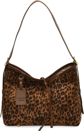 Faux Suede Tote Bag, Women's Slouchy Crossbody Shoulder Hobo Bag