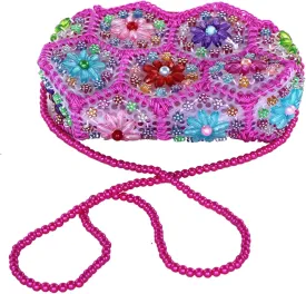 Flower Boho Beaded Purse Women Summer Beach Vacation Mini Crossbody Bag Cute Aesthetic Stuff Y2k Small Handbags