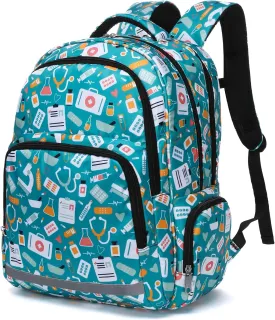 Gatycallaty Nurse Backpack for Women Girls Laptop Work Bag College Nursing Assitant Cna Cma Home Health Hospital Commuter Essentials Gift (green)