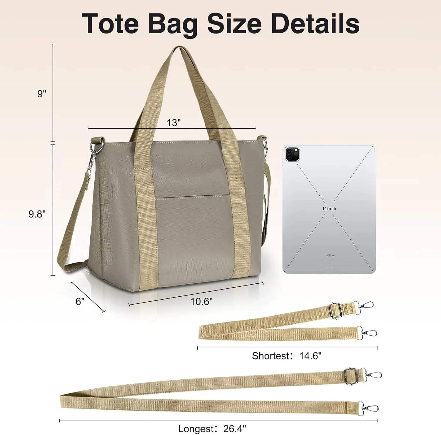 Geestock Small Tote Bag for Women with Zipper, Cute Casual Tote Purse Bag, Waterproof Top Handle Shoulder Crossbody Handbag