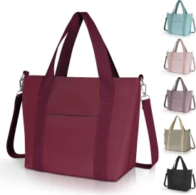 Geestock Small Tote Bag for Women with Zipper, Cute Casual Tote Purse Bag, Waterproof Top Handle Shoulder Crossbody Handbag
