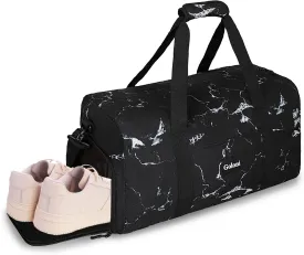 Goloni Cute Duffle Bag for Women, Gym Bag with Shoe Compartment, Lightweight Weekend Travel Duffel Bag,Overnight Bag with Wet Pocket