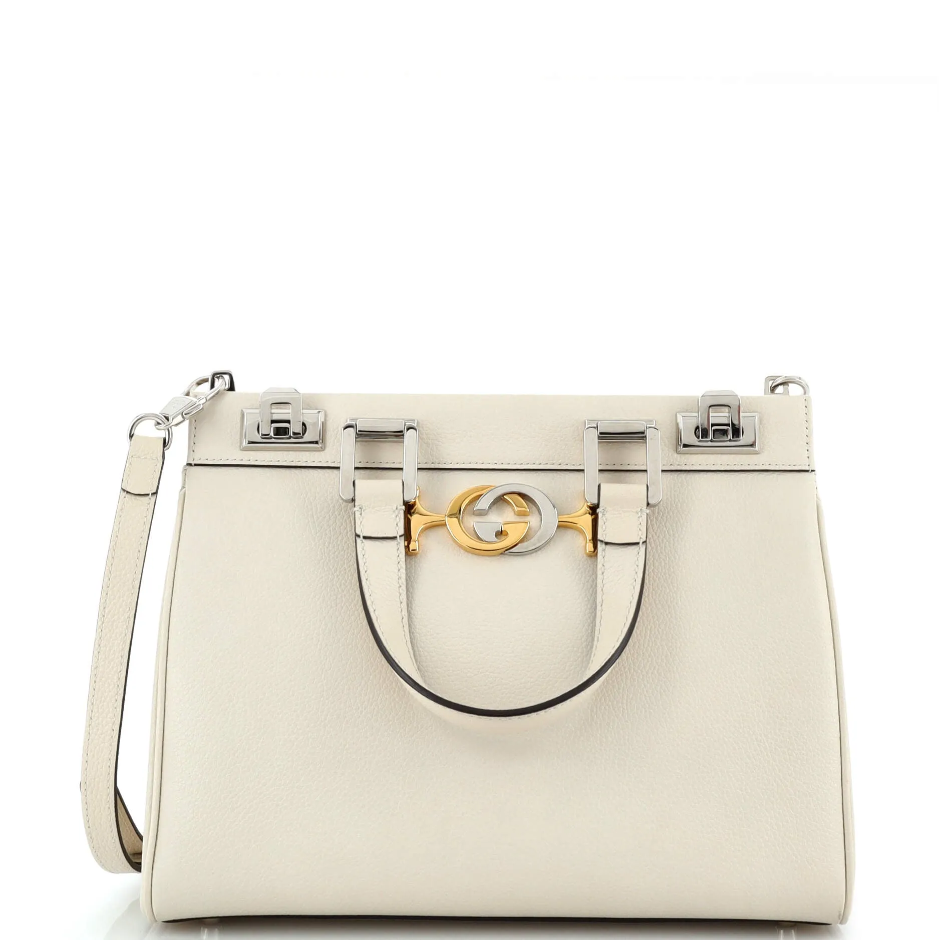 GUCCI Zumi Top Handle Bag Leather Small