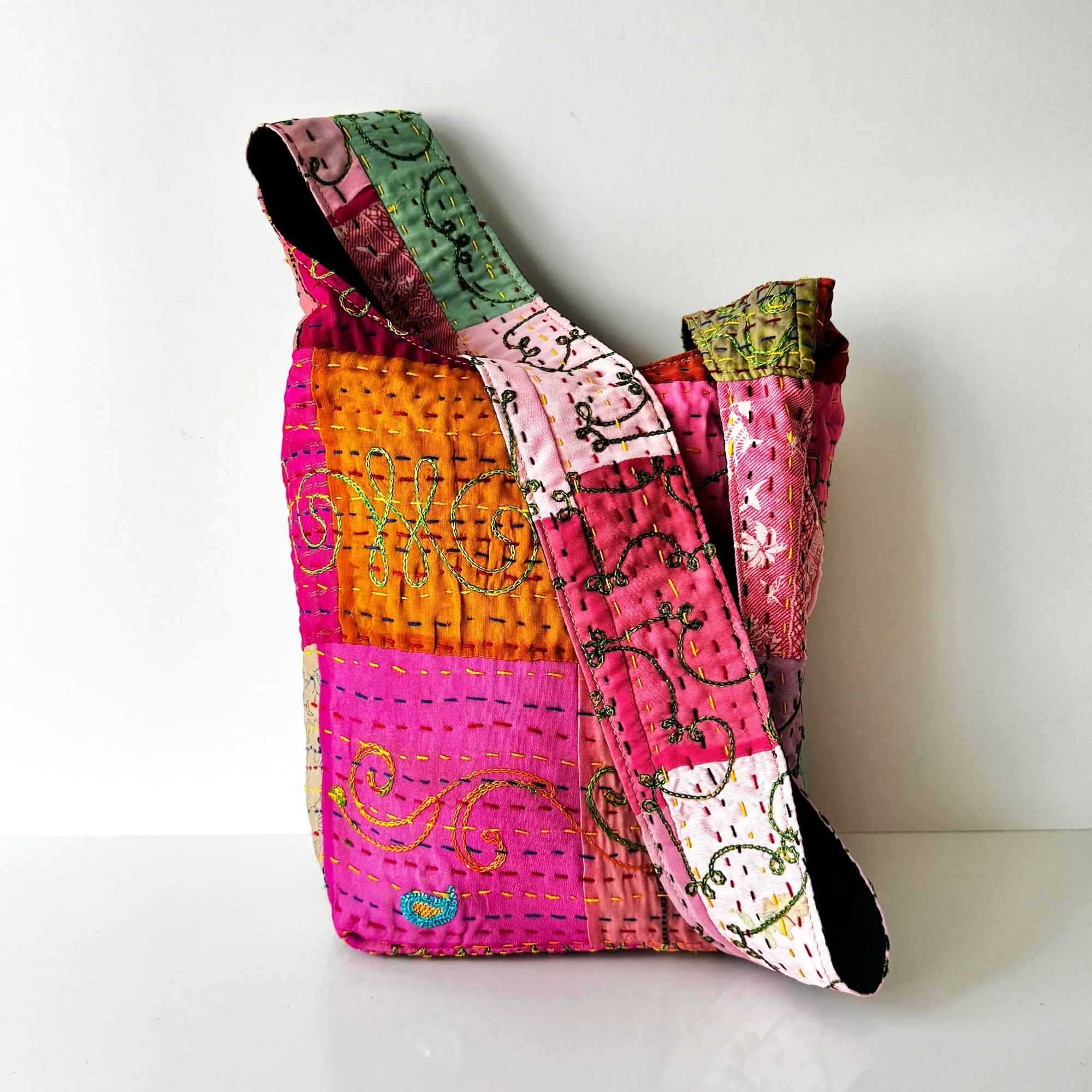 Handcrafted Wildflower Boho Shoulder Bag