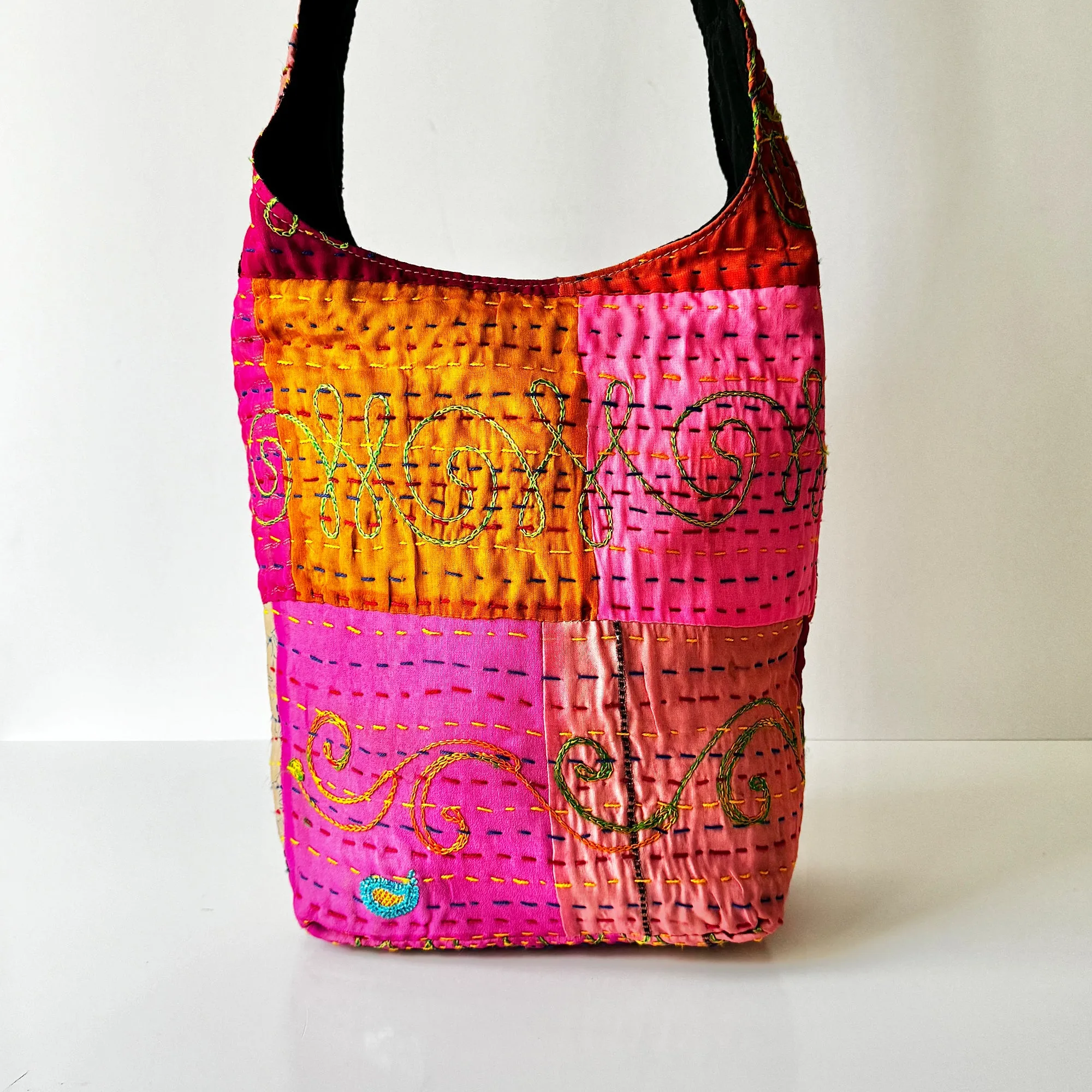 Handcrafted Wildflower Boho Shoulder Bag