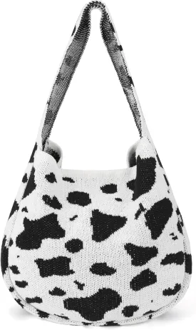 Hatisan Women's Crochet Tote Bags - Large Aesthetic Knit Shoulder Handbags