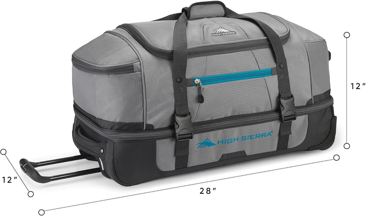 High Sierra Travel Bag, Steel Grey/Mercury, 28