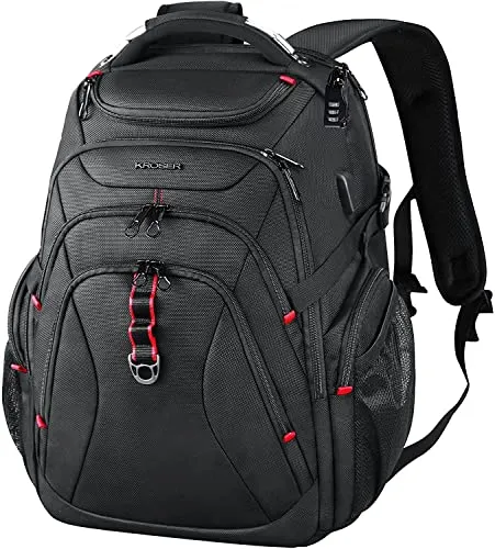 KROSER Travel Laptop Backpack 17.3 Inch XL Computer Backpack