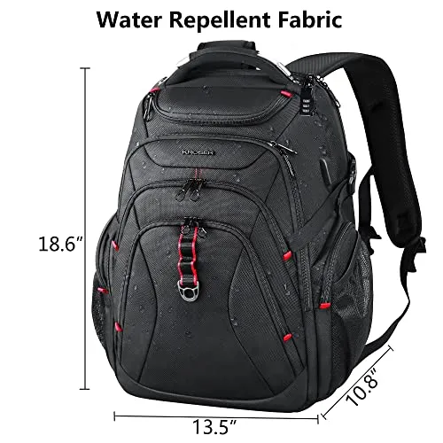 KROSER Travel Laptop Backpack 17.3 Inch XL Computer Backpack
