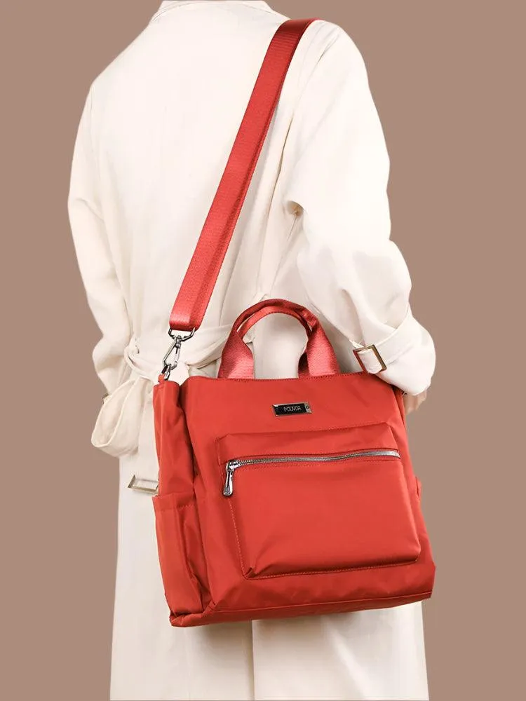 Large Capacity Multi-Pocket Women's Handbag - Oxford Tote Shoulder & Messenger Bag