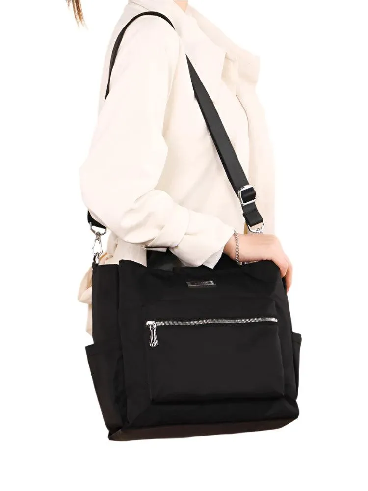 Large Capacity Multi-Pocket Women's Handbag - Oxford Tote Shoulder & Messenger Bag