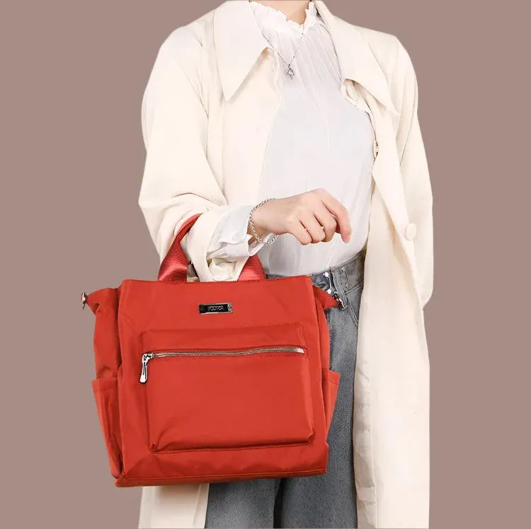 Large Capacity Multi-Pocket Women's Handbag - Oxford Tote Shoulder & Messenger Bag