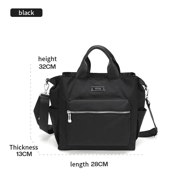 Large Capacity Multi-Pocket Women's Handbag - Oxford Tote Shoulder & Messenger Bag