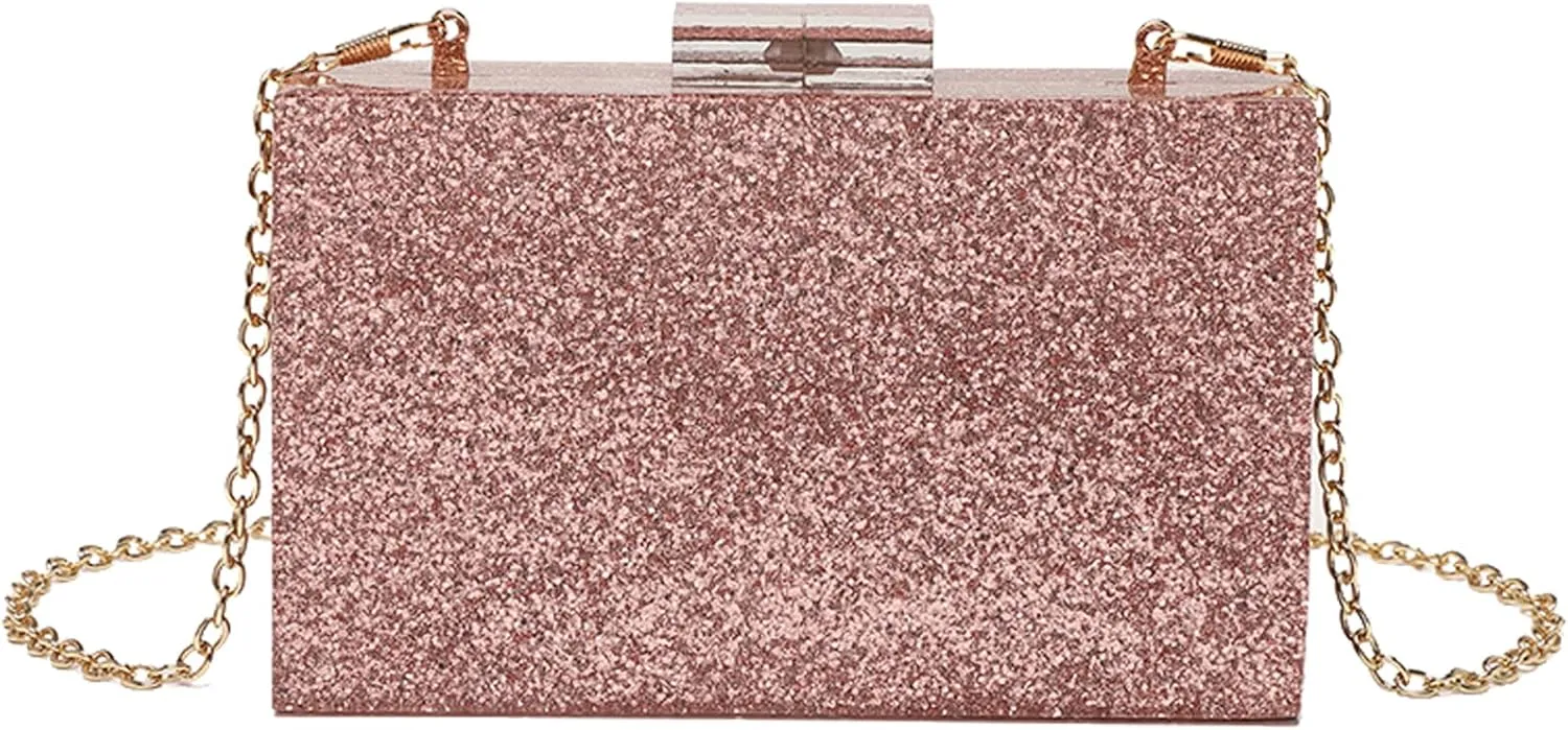LETODE Acrylic Clutch Bags Purse Perspex Bag Handbags for Women