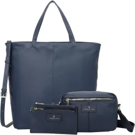 LONDON FOG - Women's Tote Bag, Crossbody Bag, and Wallet 3-Piece Set | Faux Leather | Purse Set for Work, Travel, & Outings