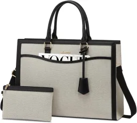 LOVEVOOK Laptop Tote Bag for Women, Office Work Bag Briefcase fit for 15.6 inch Laptop, Large Capacity Teacher Bag Handbag