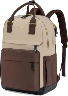 LOVEVOOK Travel Laptop Backpack Women, 17.3 Inch Anti-theft Laptop Bag with USB Port, Fashion Waterproof Computer Backpacks Teacher Nurse Backpack Purse for College Work