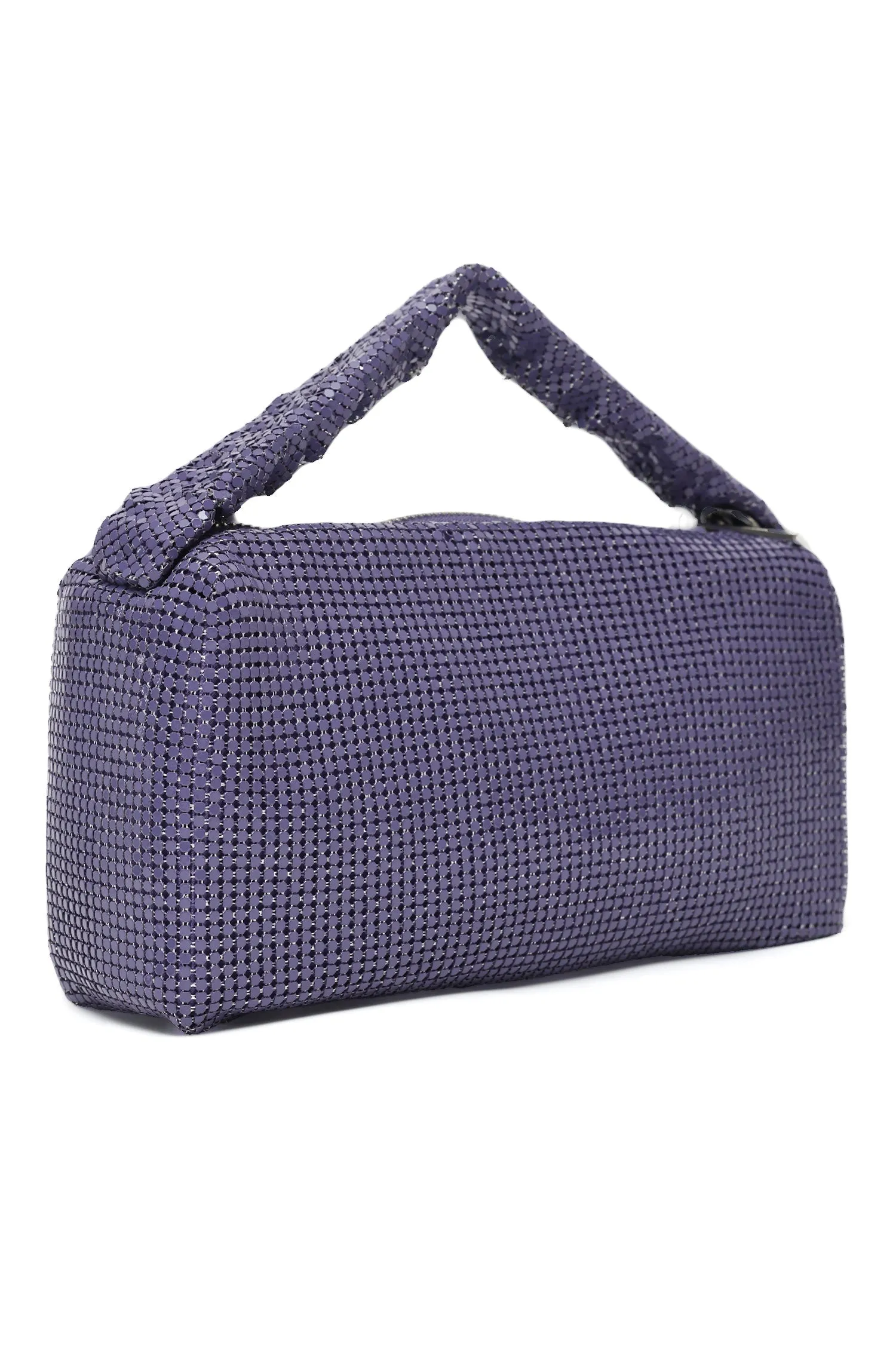 Mesh Evening Clutch-Purple