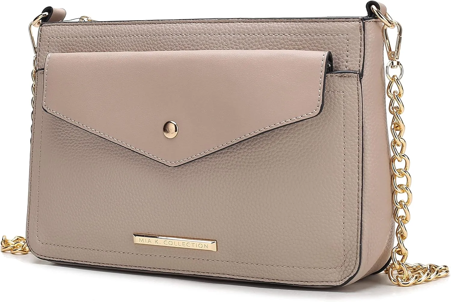 MKF Collection Crossbody Bag for Women, Envelope Clutch Pouch Vegan Leather Crossover Handbag Purse By Mia K