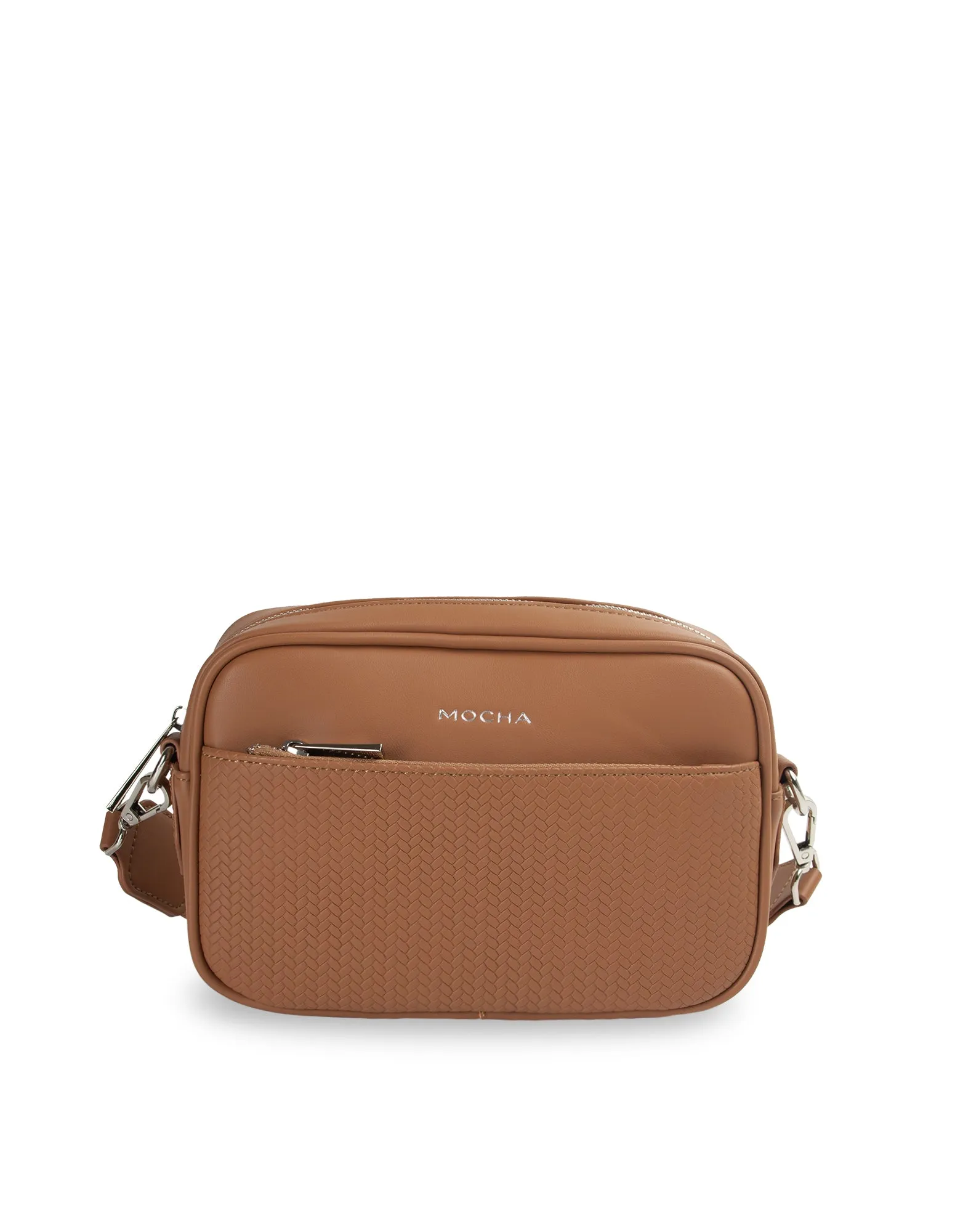 Mocha Tessa Crossbody Bag- Tan