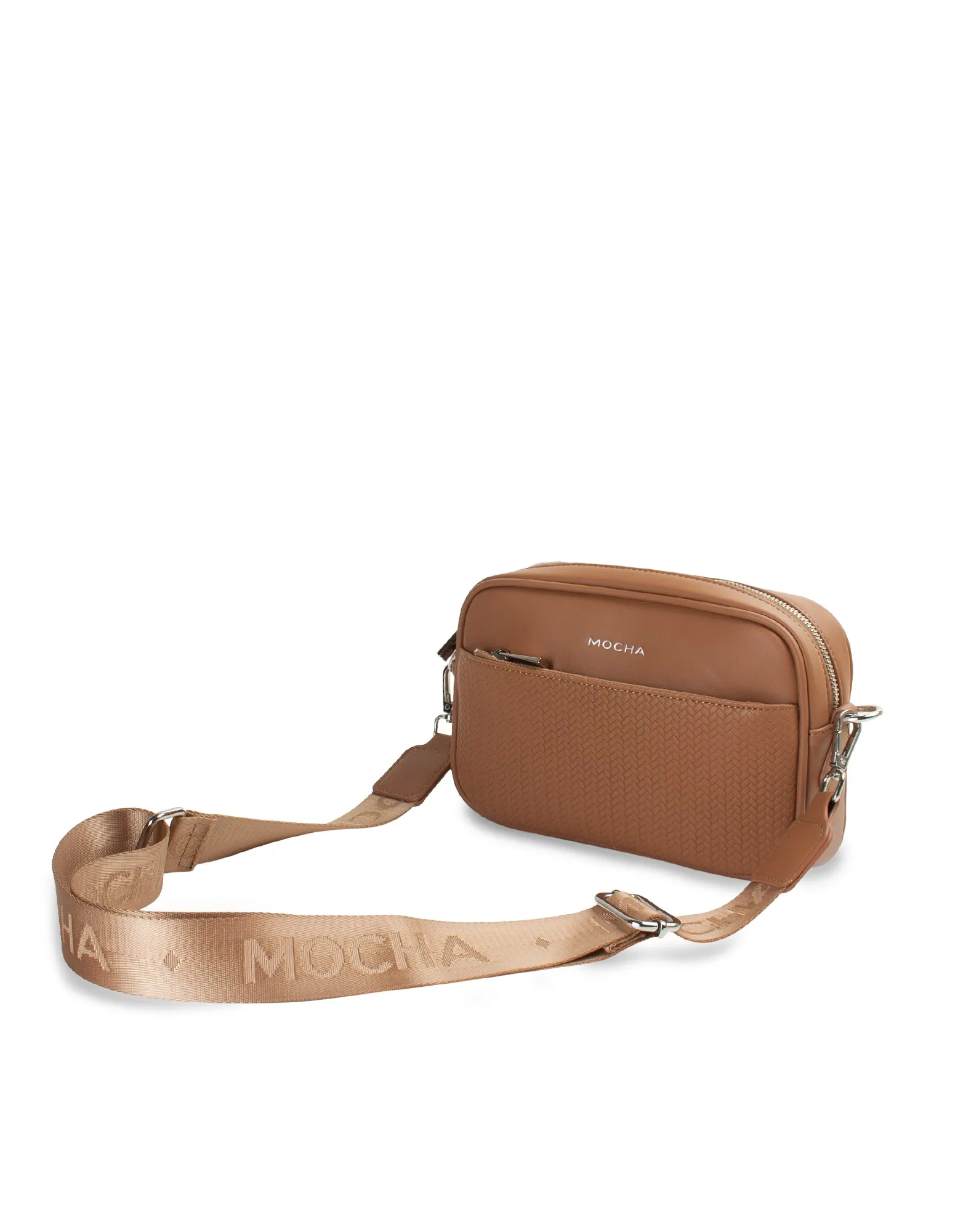 Mocha Tessa Crossbody Bag- Tan