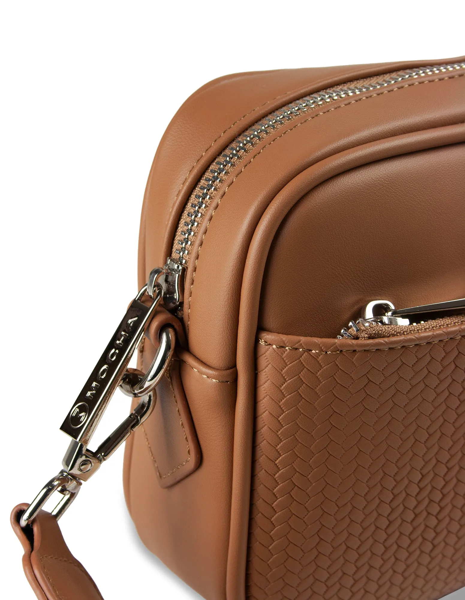 Mocha Tessa Crossbody Bag- Tan