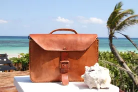 Mr. Keith Leather Messenger Laptop Bag
