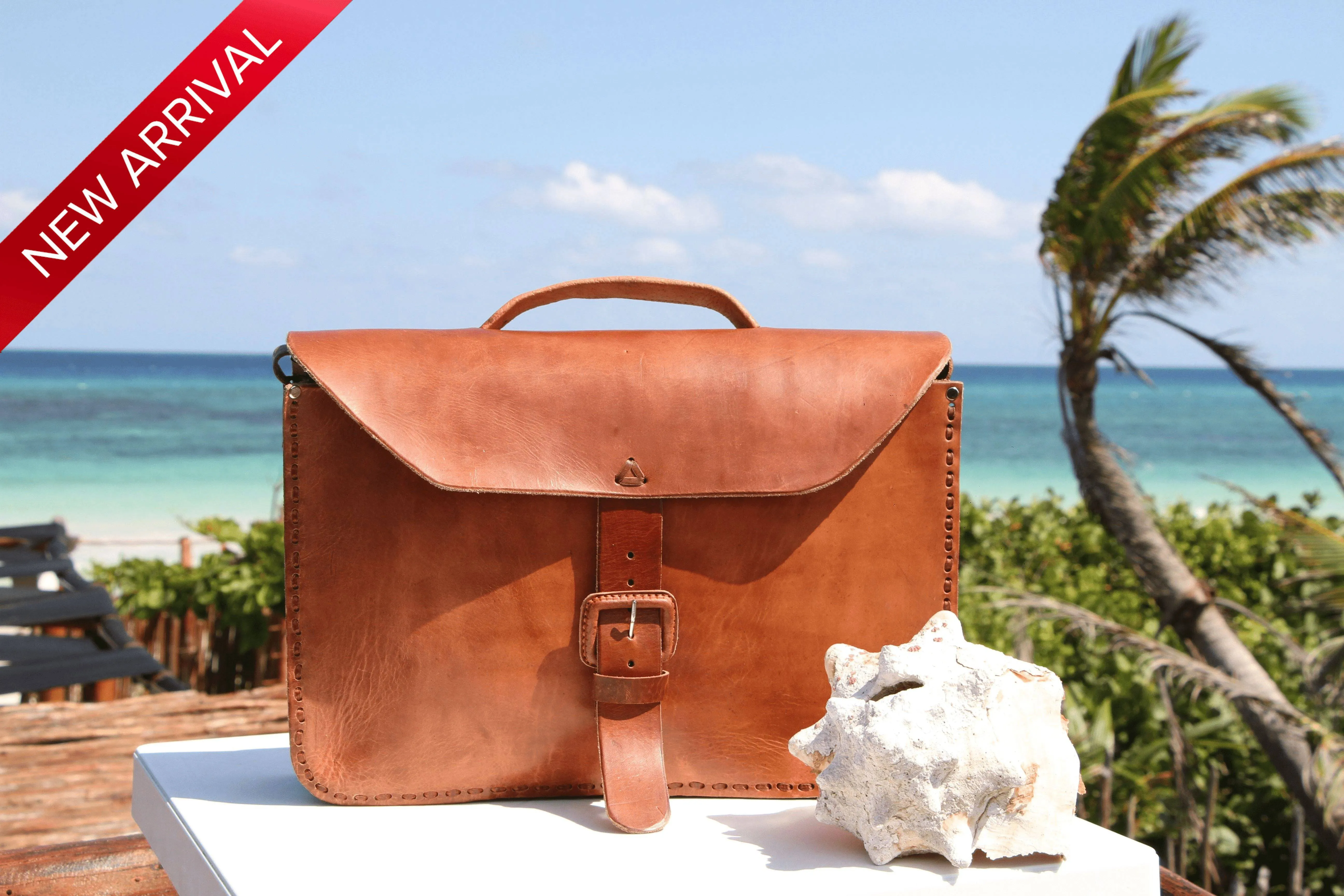 Mr. Keith Leather Messenger Laptop Bag