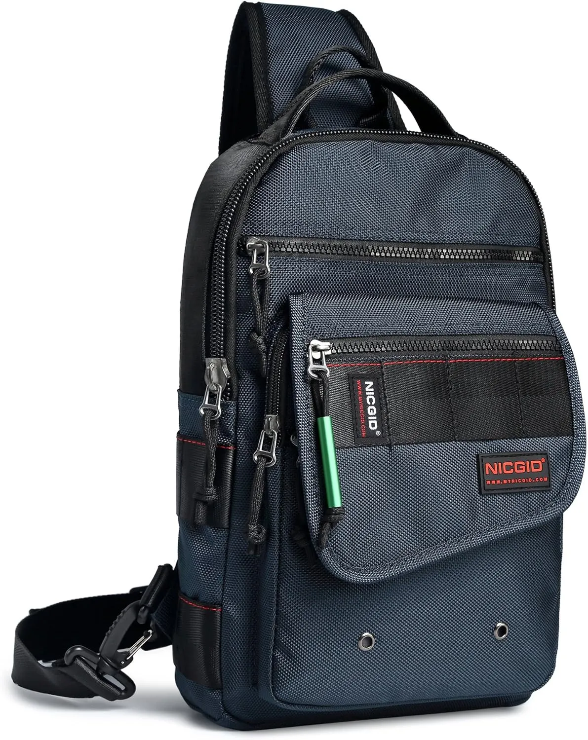 NICGID Sling Bags, Chest Shoulder Backpacks Crossbody Purse Outdoor Chest Bag Travel Backpack for Men Women