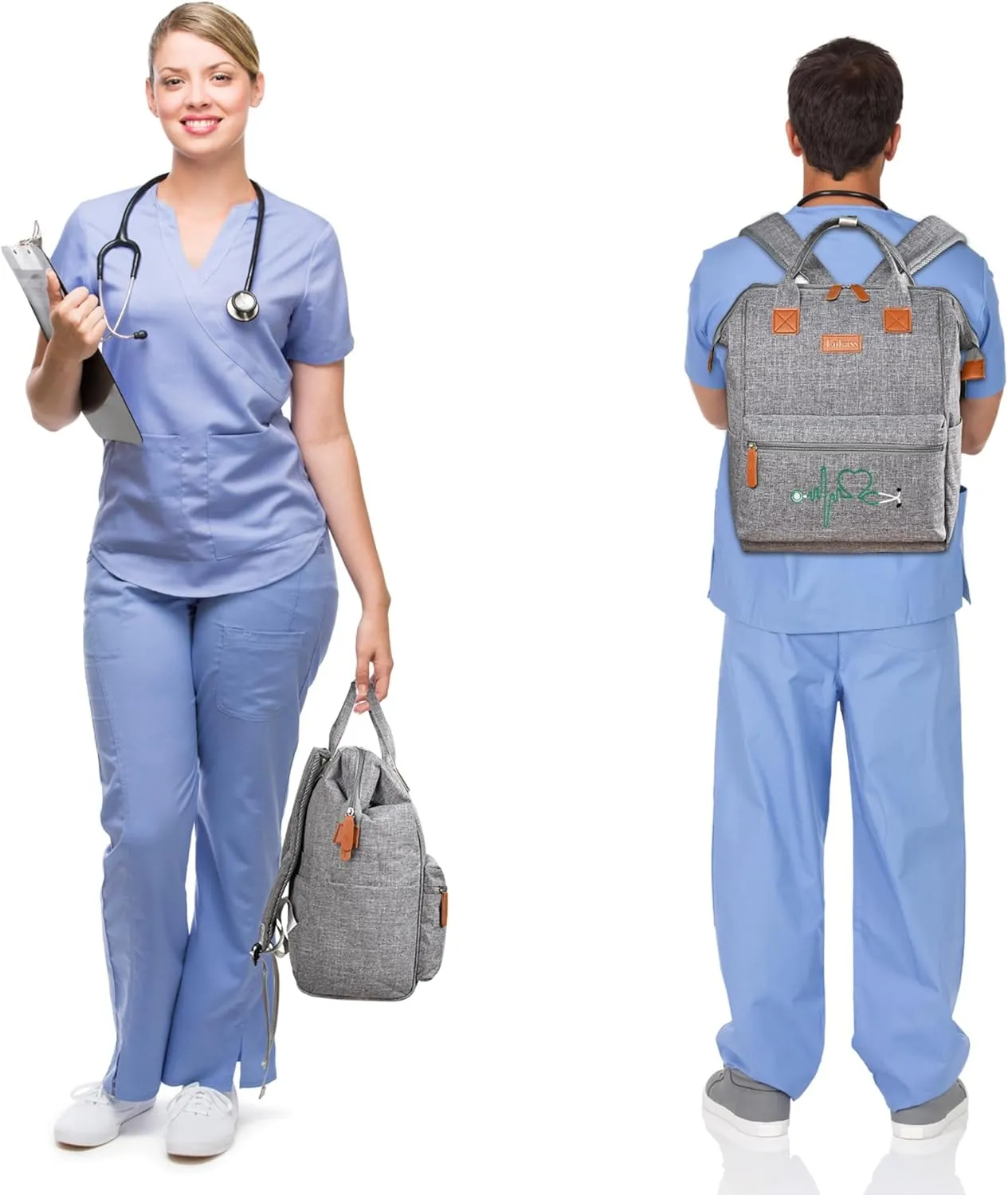 Nurse Backpack/15.6 Inch Laptop Backpack/Nursing Bag for Nurse Work/Home Health Medical Clinical Bag (Style 5)