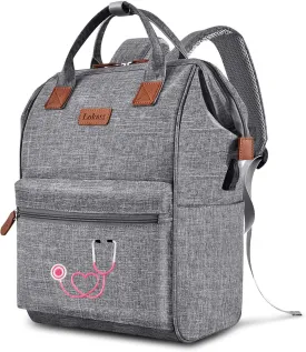 Nurse Backpack/15.6 Inch Laptop Backpack/Nursing Bag for Nurse Work/Home Health Medical Clinical Bag (Style 5)