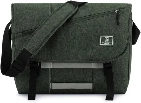 OIWAS Messenger Bag for Men, 15.6 Inch Laptop Crossbody Bags Women Casual Satchel Shoulder Bag College Travel Office Briefcase (15.6 Inch, Dark Green)
