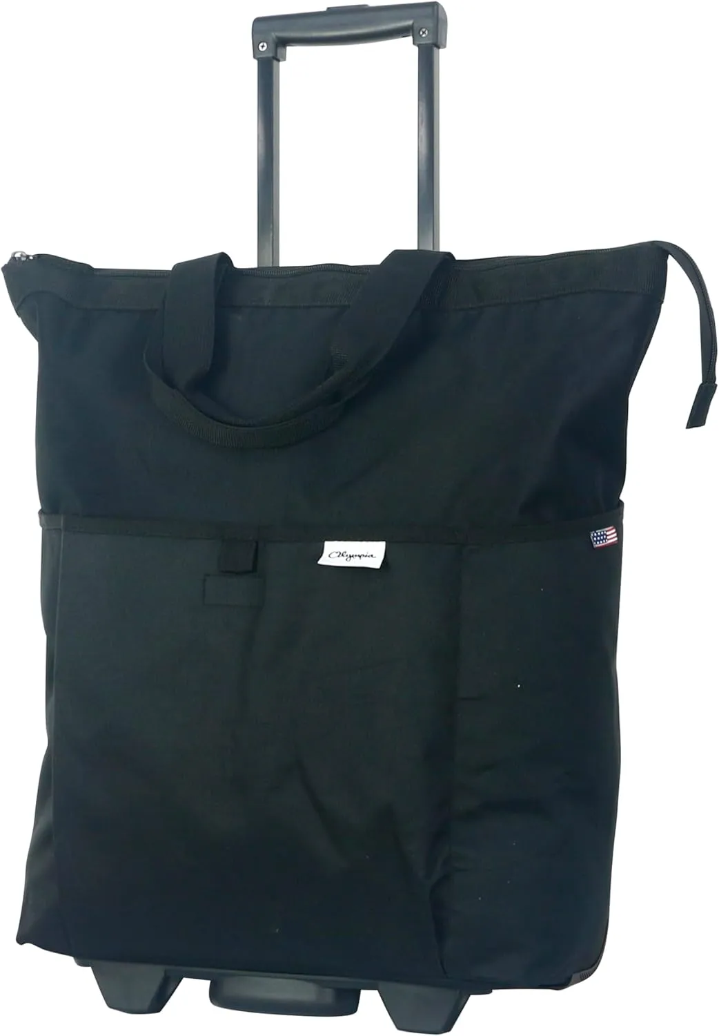Olympia U.S.A. Fashionista Rolling Carry-on Luggage Tote, Damask Black