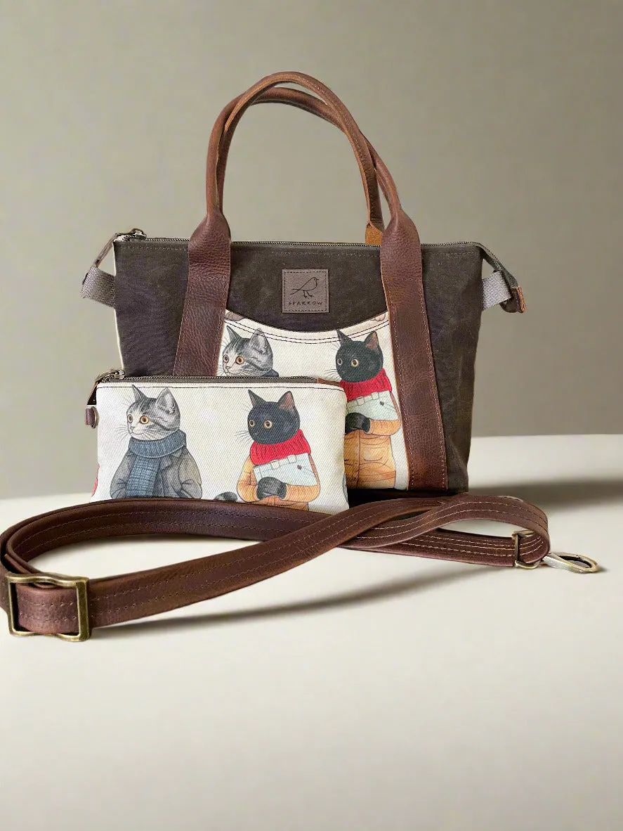 Oxbow Mini Tote/Crossbody, 3/4 scale