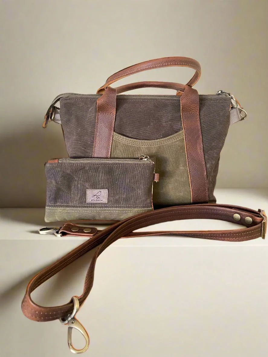 Oxbow Mini Tote/Crossbody, 3/4 scale