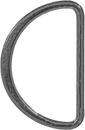 Paracord Planet Flat Metal D-Ring  2 Inch Silver  Do It Yourself Bags, Accessories, Pet Collars, and Straps (2 Pack)