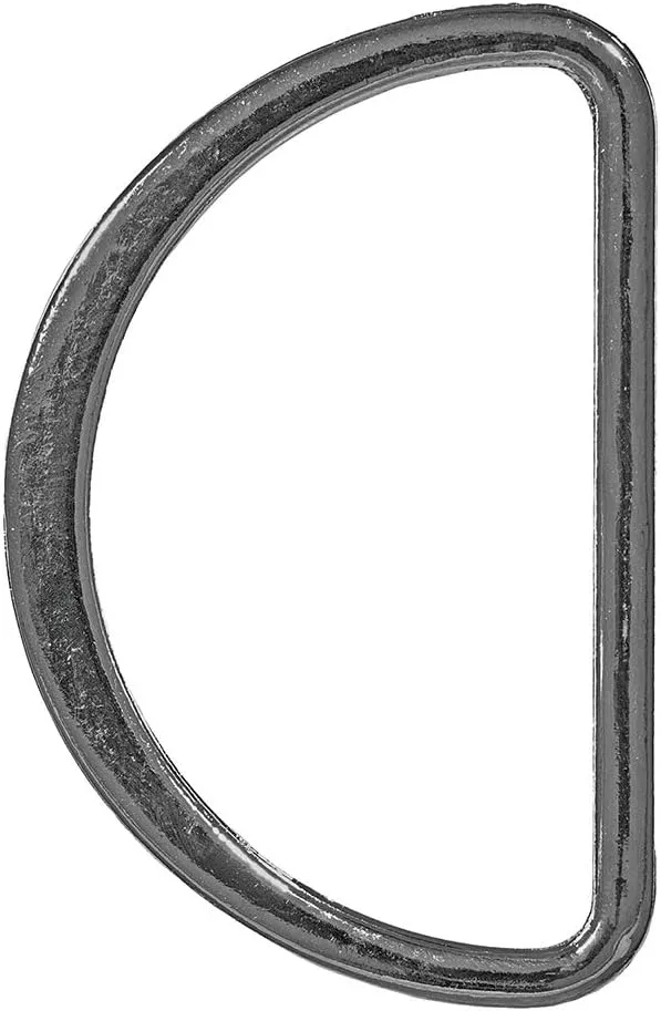 Paracord Planet Flat Metal D-Ring  2 Inch Silver  Do It Yourself Bags, Accessories, Pet Collars, and Straps (2 Pack)