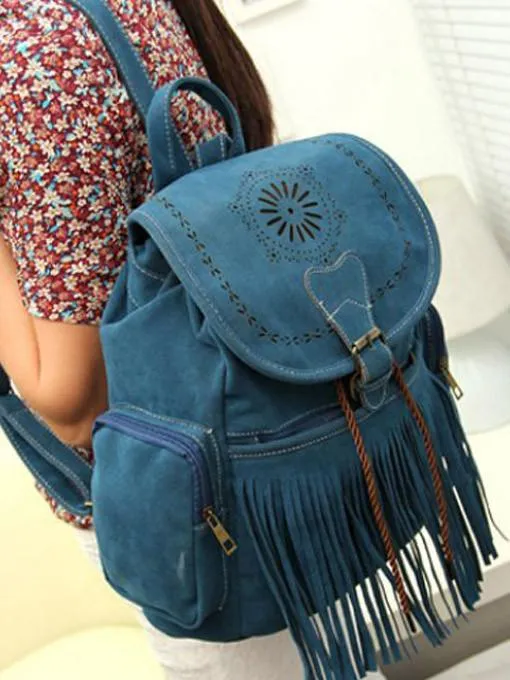 Peru Tassel Backpack