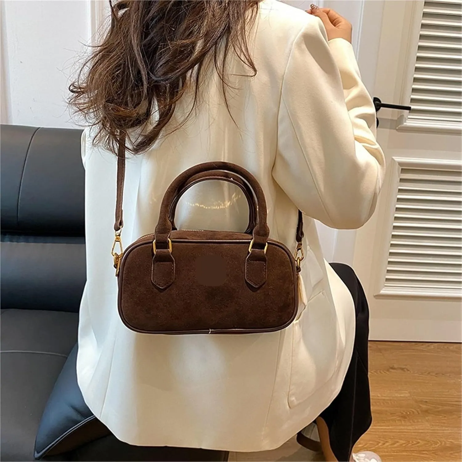 Retro Boston Hand-Held Pillow Bag Fashionable Single Shoulder Crossbody Bags