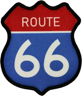 Route 66 Road Sign Patch Travel Historic Road Dye Sublimation Iron On Applique