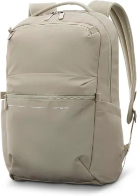 Samsonite Better Than Basic Backpack - Dedicated Laptop Compartment, Quick Stash Front Pockets and Lightweight Breathable Airmesh - Limestone Grey