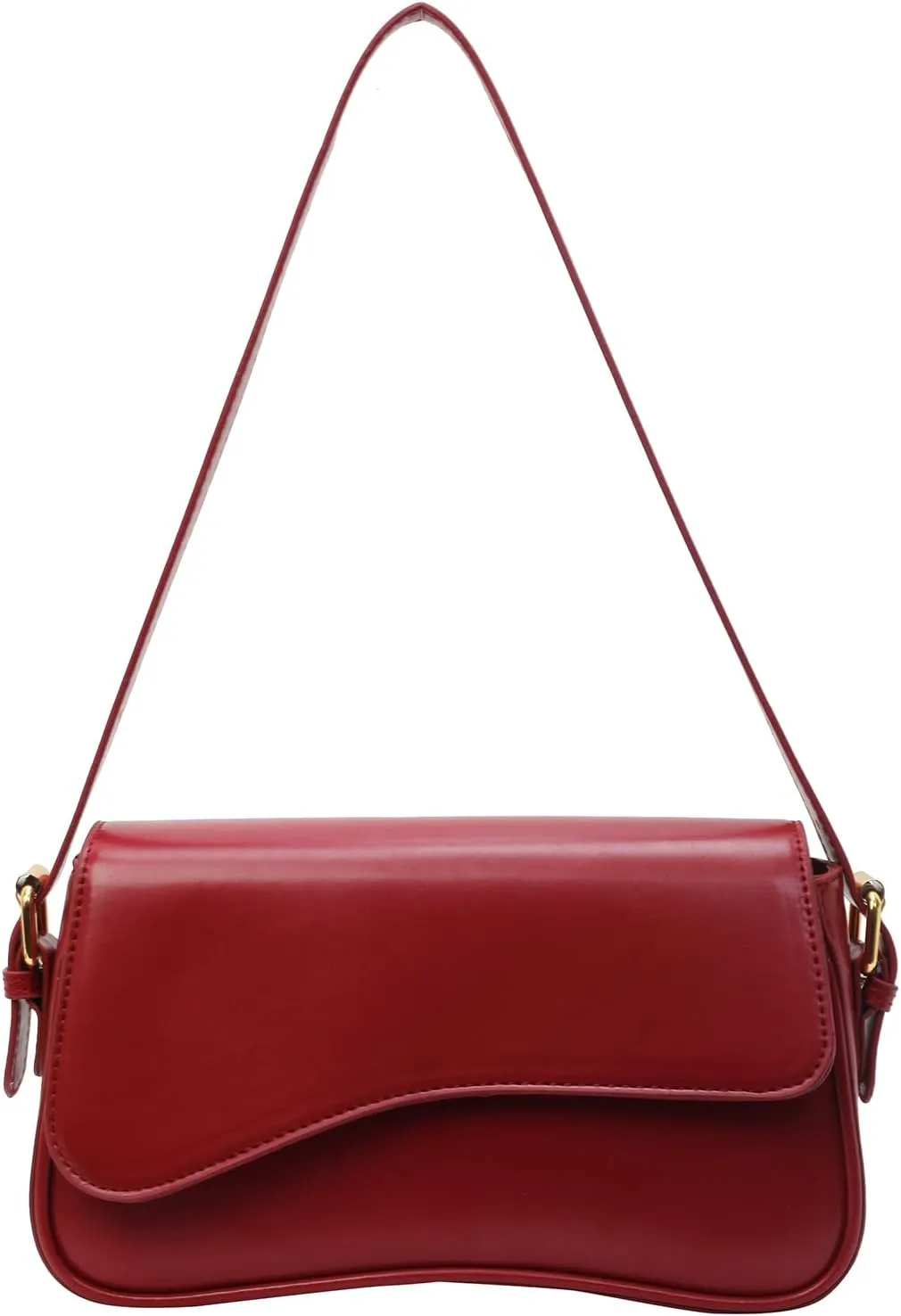 Shoulder Bag for women Y2K Crossbody Vegan Leather Purse Straps Retro Clutch Hobo Hadbags with 2 Removable