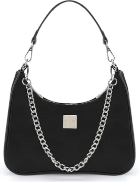 Shoulder Bags for Women, Trendy Crocodile Handbag Purses, Womens Leather Crossbody Bag with Adjustable Straps/Chain